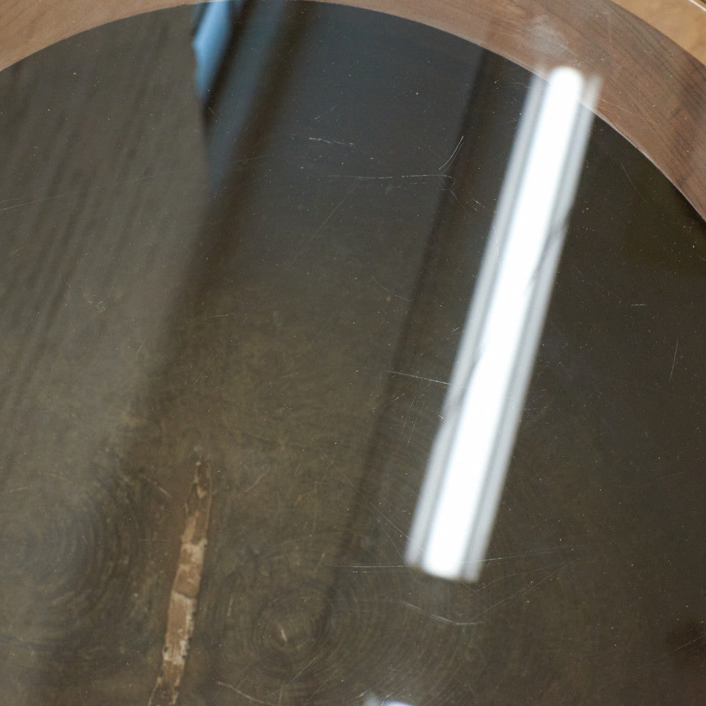 年代物 うす ガラス天板テーブル