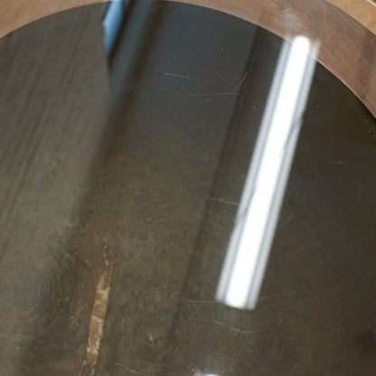 年代物 うす ガラス天板テーブル