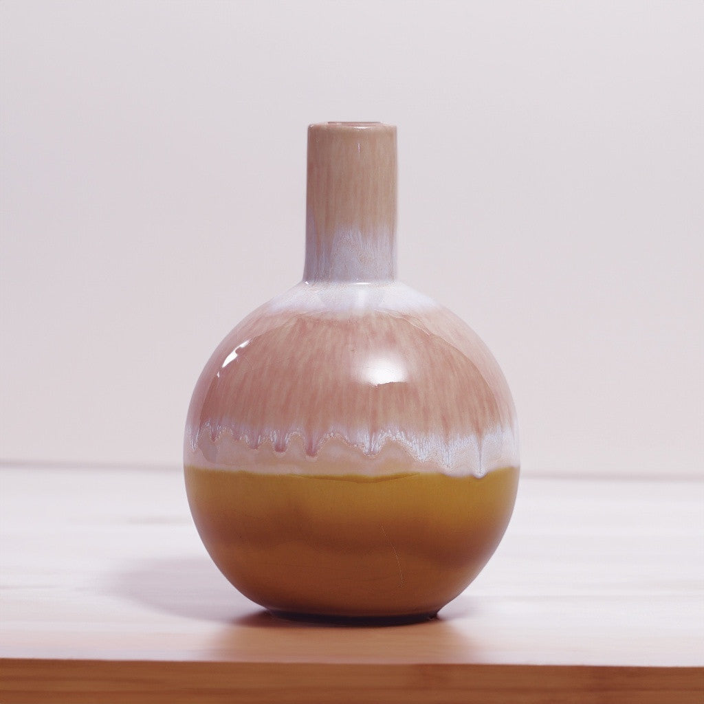 セラミックフラワーベース ピンク