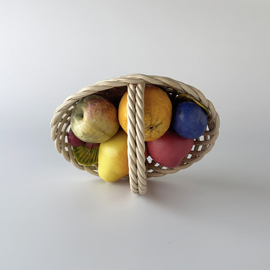 ヴィンテージ セラミック フルーツバスケット
