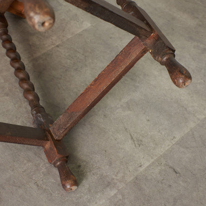 英国アンティーク バーリーシュガーツイスト サイドテーブル