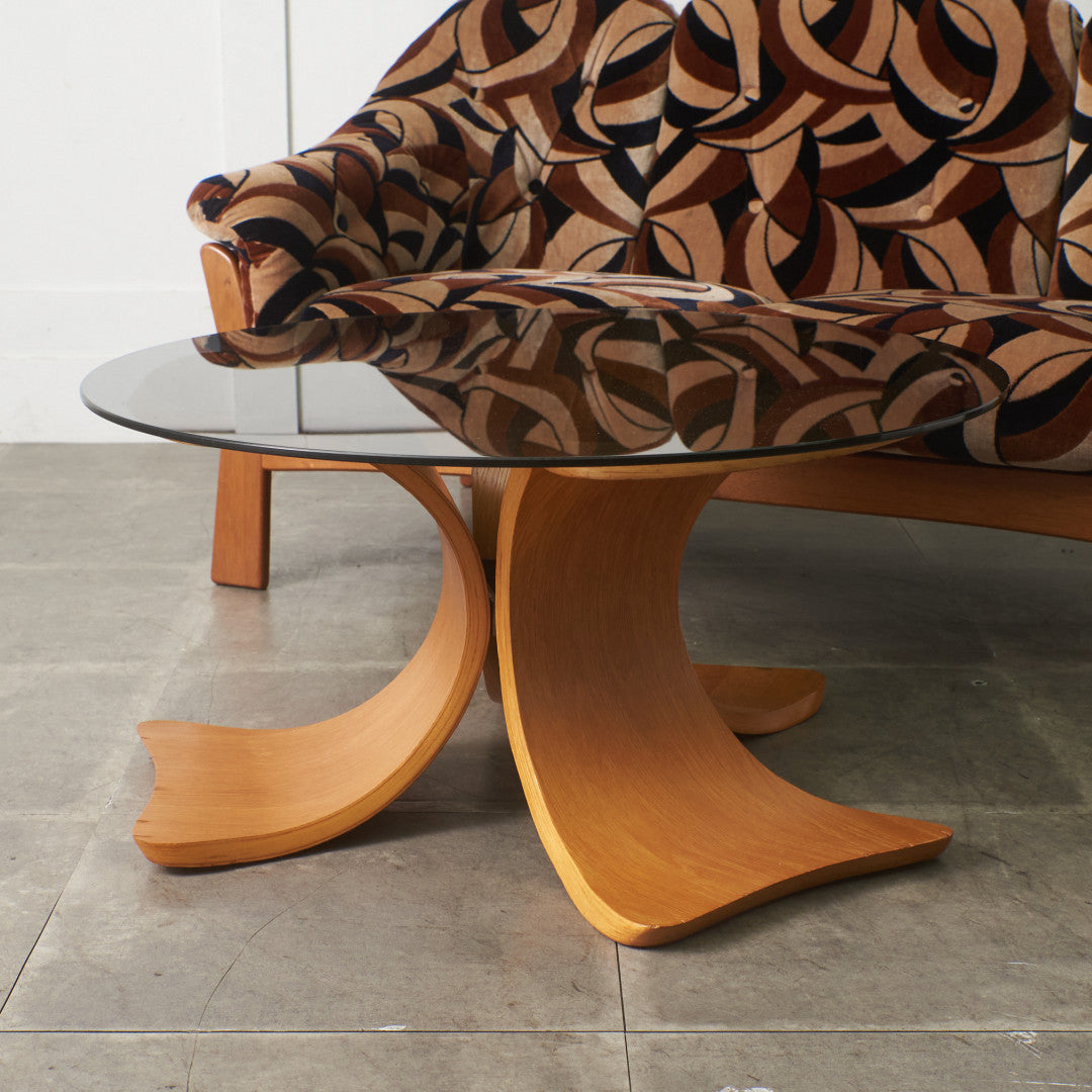 ヴィンテージ　ガラストップ　センターテーブル【B】 ヴィンテージ ガラストップ センターテーブル – rocca rocca