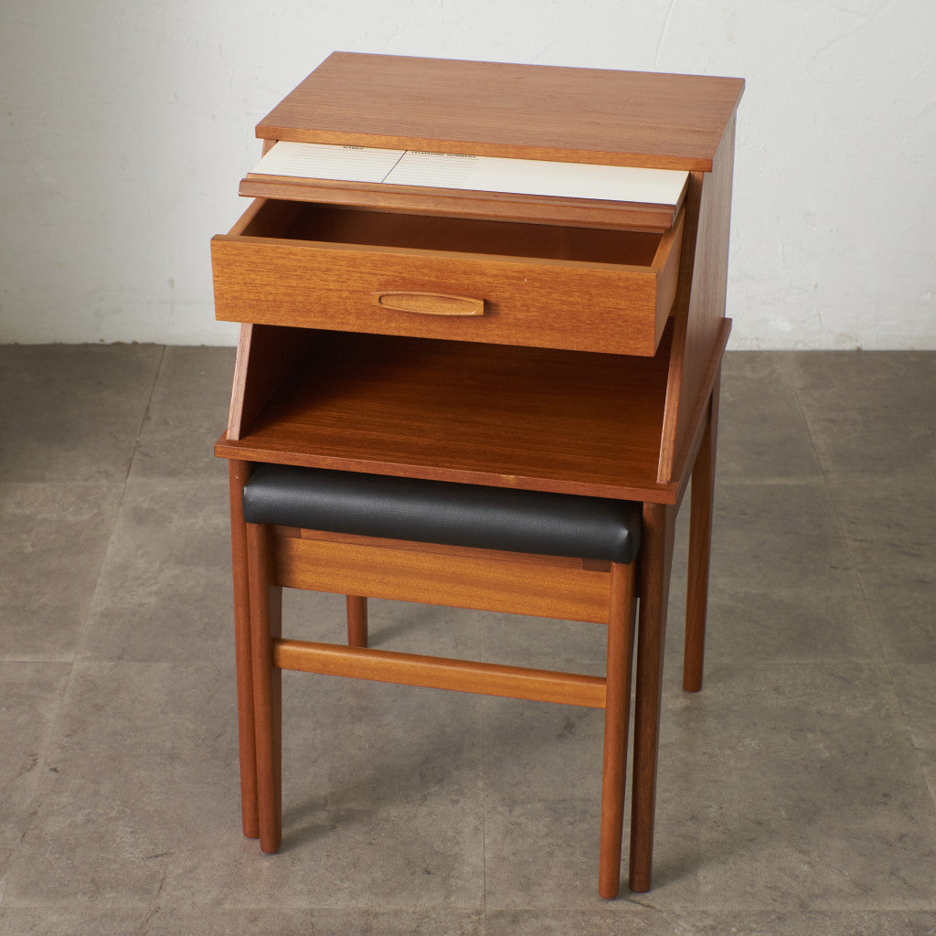 ヴィンテージ テレフォンベンチ / 張替済