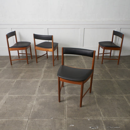 ダイニングチェア 4脚セット / 張替済