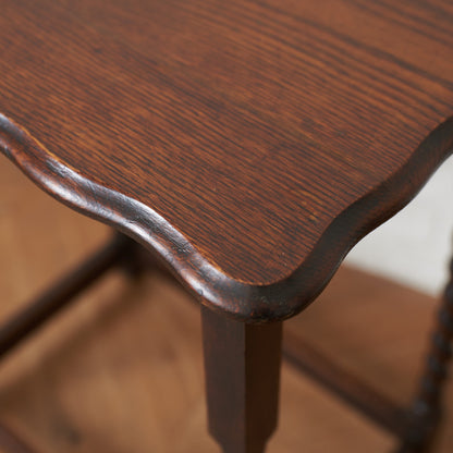 英国アンティーク オーク材 サイドテーブル