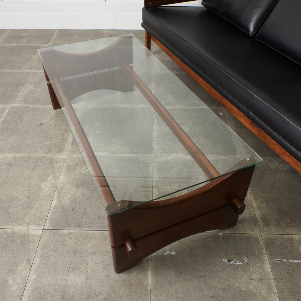ヴィンテージ ガラストップ コーヒーテーブル｜rocca rocca