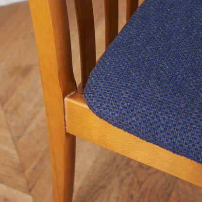 英国ヴィンテージ ダイニングチェア / 張替済