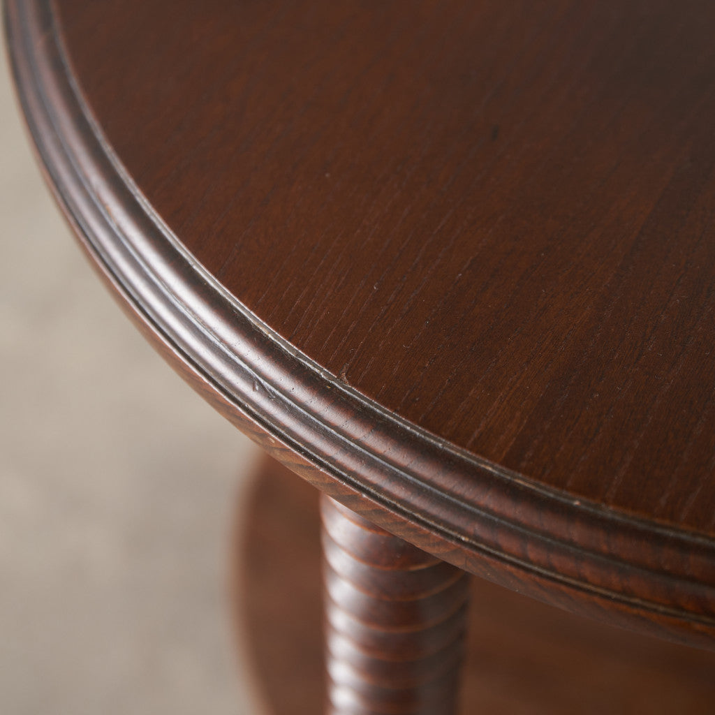 フランス アンティーク エルム材 サイドテーブル