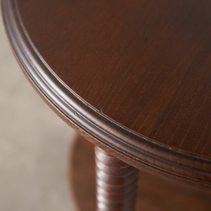 フランス アンティーク エルム材 サイドテーブル