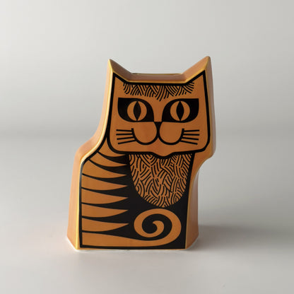 Hornsea Cat Moneybox Orange