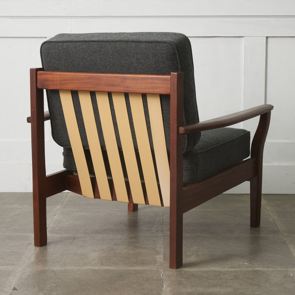 イギリスヴィンテージ アームチェア / 張替済