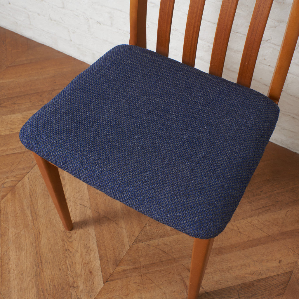 英国ヴィンテージ ダイニングチェア / 張替済