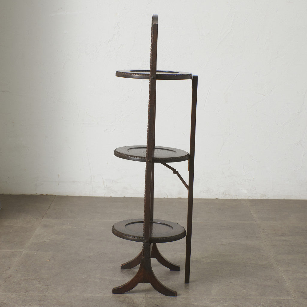 英国アンティーク 折畳み式 ケーキスタンド