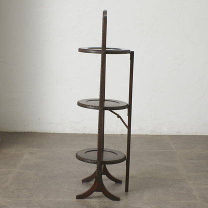 英国アンティーク 折畳み式 ケーキスタンド