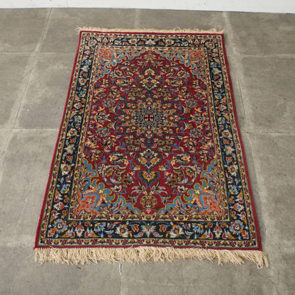 ウール製 手織りラグ