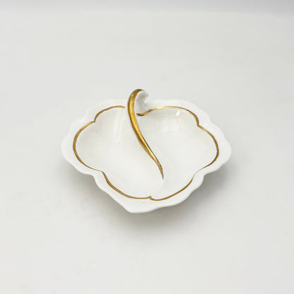 英国ヴィンテージ リーフ プレート