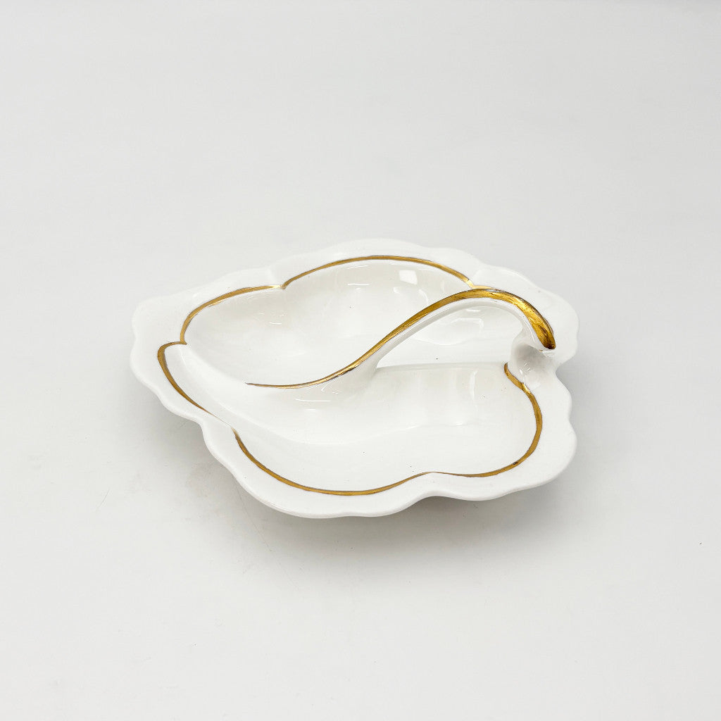 英国ヴィンテージ リーフ プレート