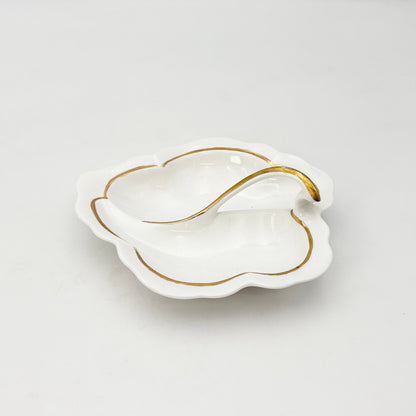 英国ヴィンテージ リーフ プレート