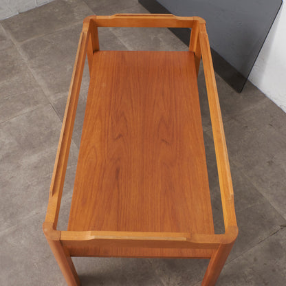 ヴィンテージ スモークガラストップ コーヒーテーブル