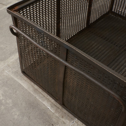 ヴィンテージ メタル メッシュバスケット