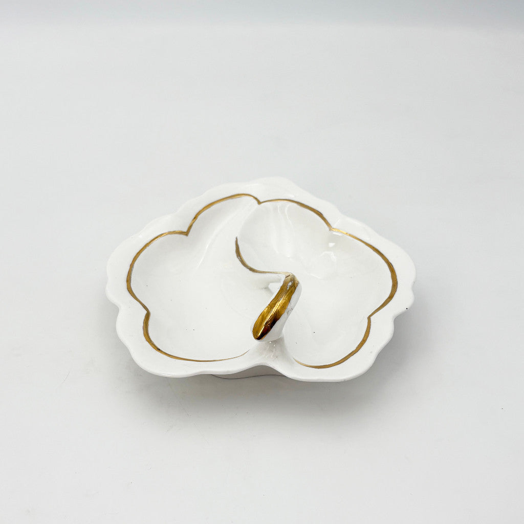 英国ヴィンテージ リーフ プレート