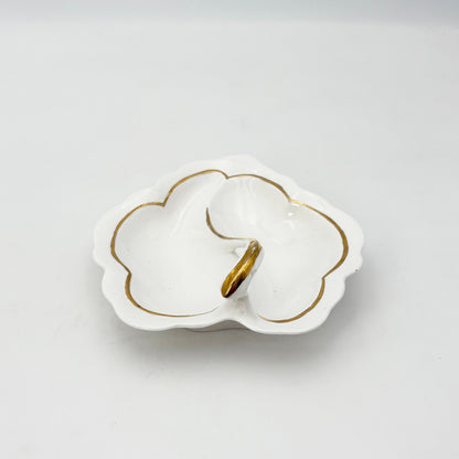 英国ヴィンテージ リーフ プレート