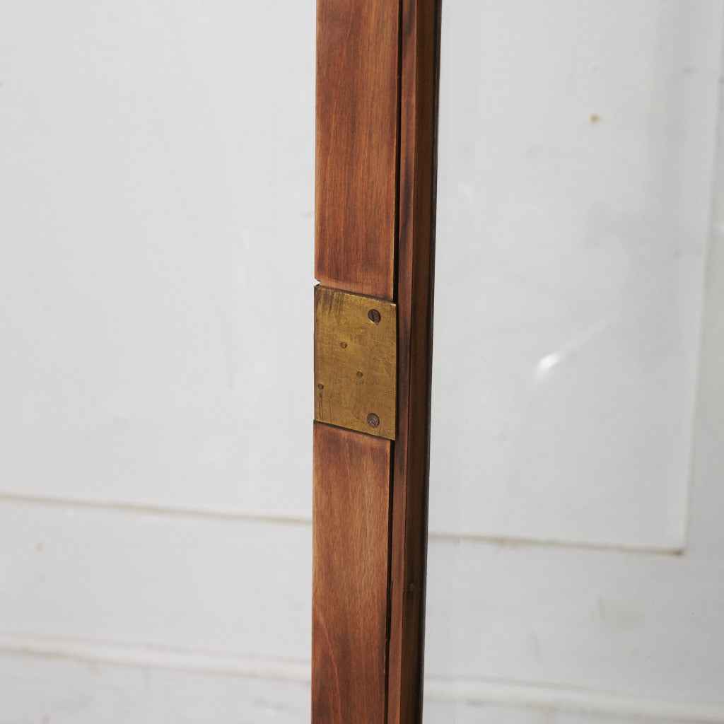 アンティーク ストリップド加工 ガラスキャビネット