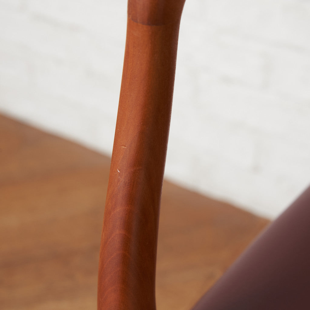 No.62 チェア (チェリー×本革) / 張替済