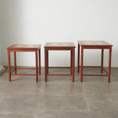 デンマーク TOFTEN タイルトップ ネストテーブル