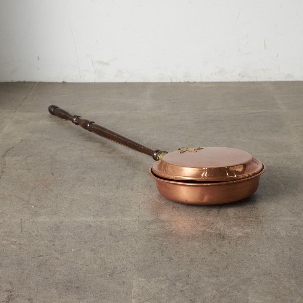 英国アンティーク 銅製 ベッドウォーミングパン