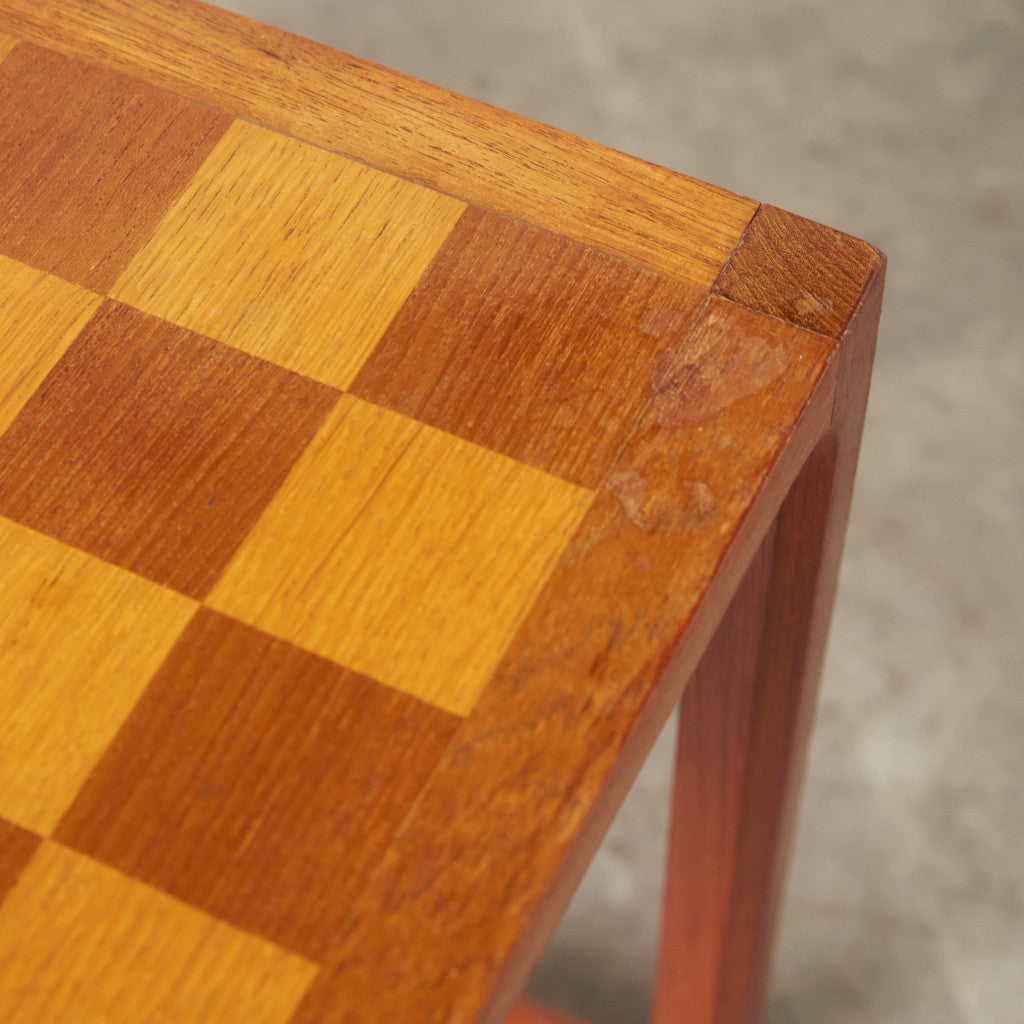 英国ヴィンテージ チェス駒付き チェスサイドテーブル｜rocca rocca