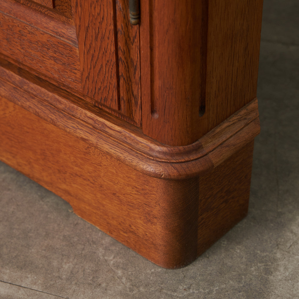 クラシック オーク材 コーナーキャビネット