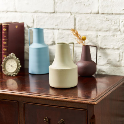 アイアンフラワーベース サンドベージュ