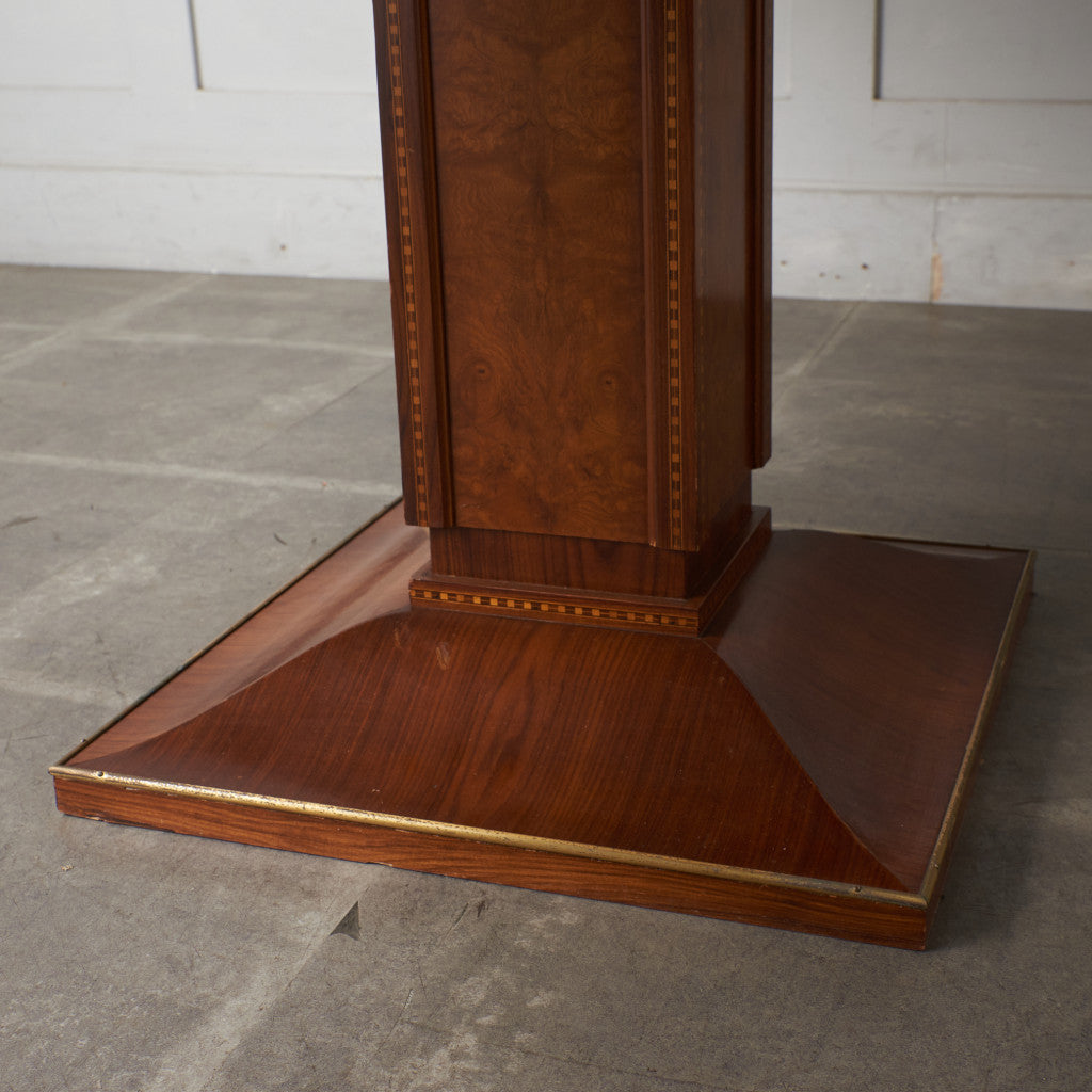 クラシック 木象嵌 エクステンションダイニングテーブル