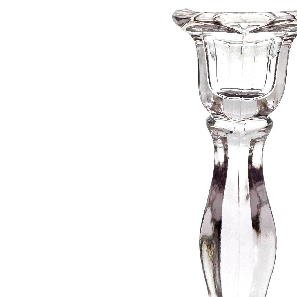 英国クラシック ガラス キャンドルスタンド