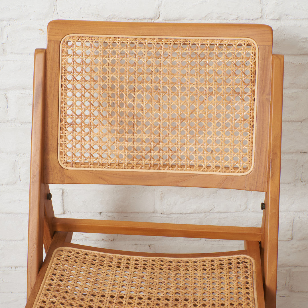 ラタン編み フォールディングチェア