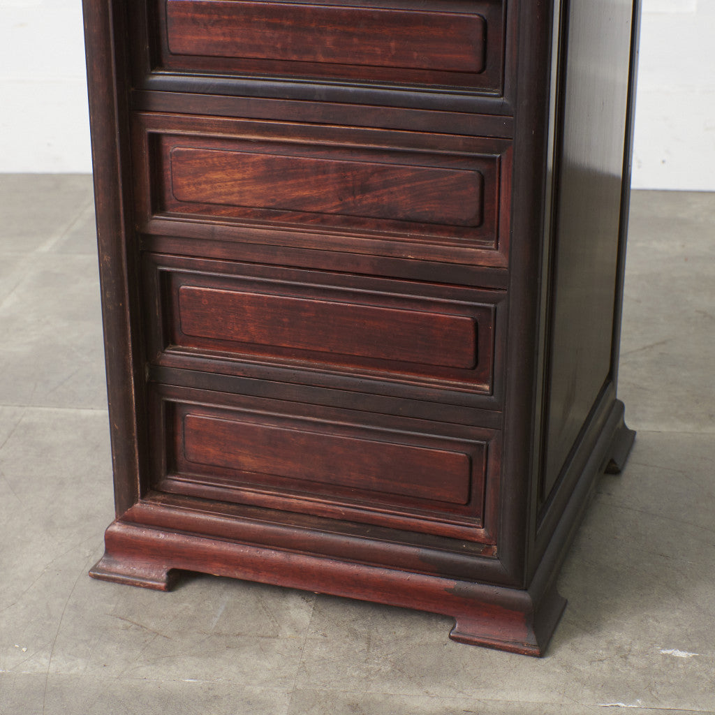 唐木 蛇腹扉 花梨材チェスト