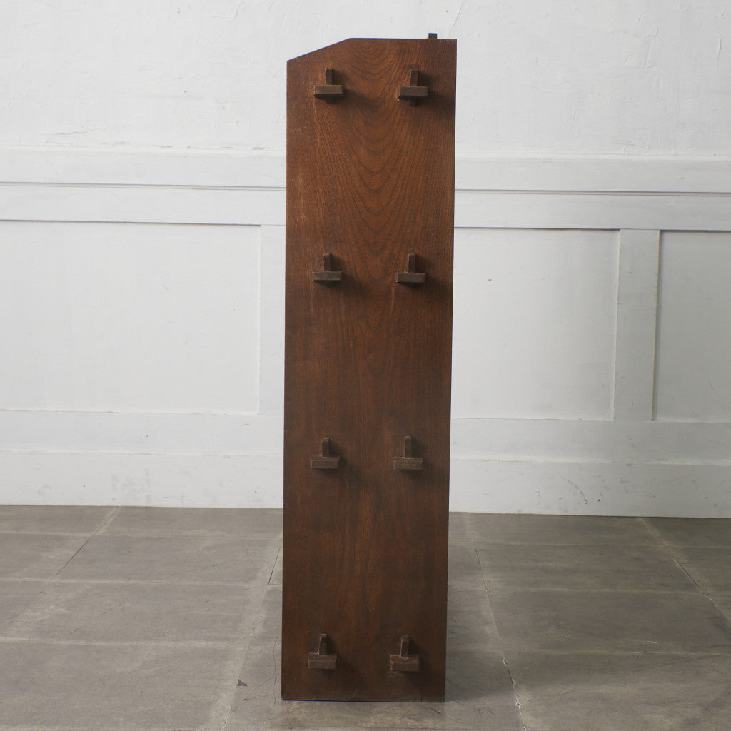 年代物 欅材 ブックケース