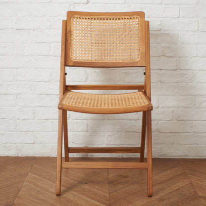 ラタン編み フォールディングチェア