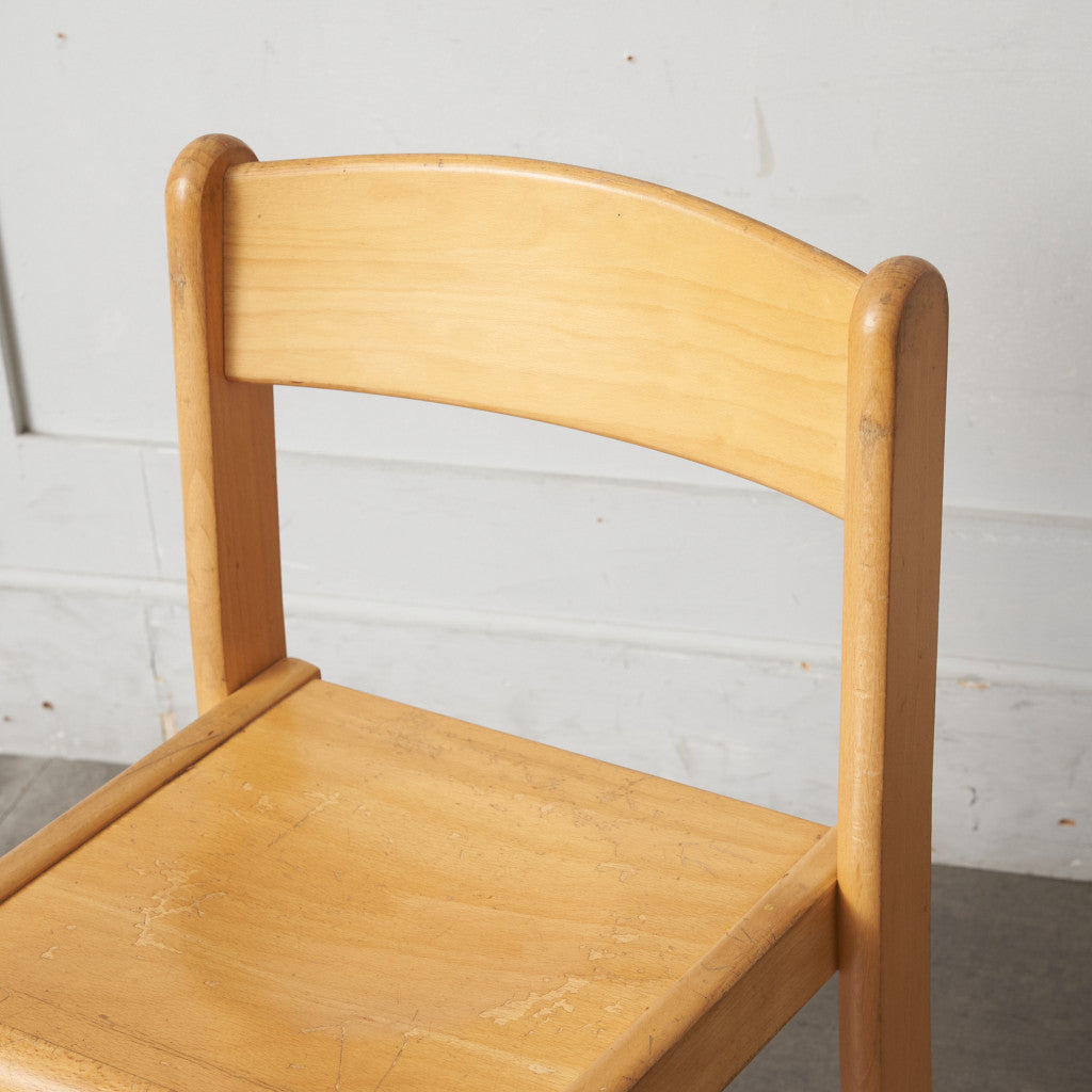 英国ヴィンテージ スタッキングスクールチェア