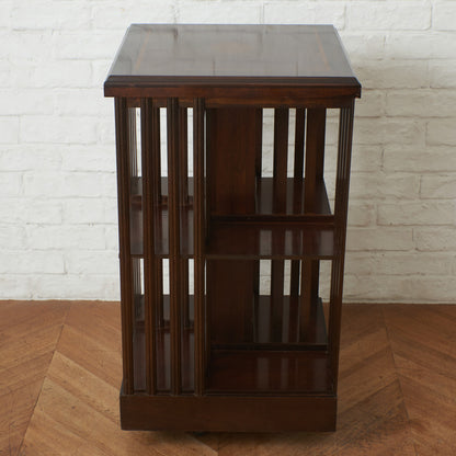 英国アンティーク リボルビングブックケース