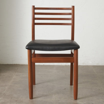 英国ヴィンテージ ラダーバック ダイニングチェア / 張替済