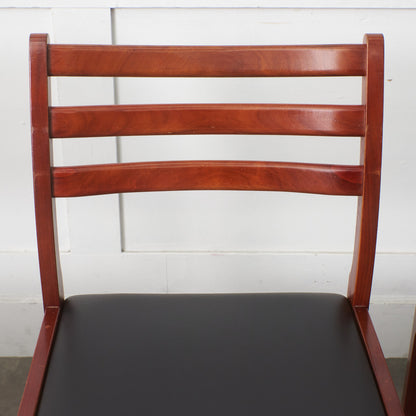 BRASILEIRA ダイニングチェア 4脚セット/ 張替済