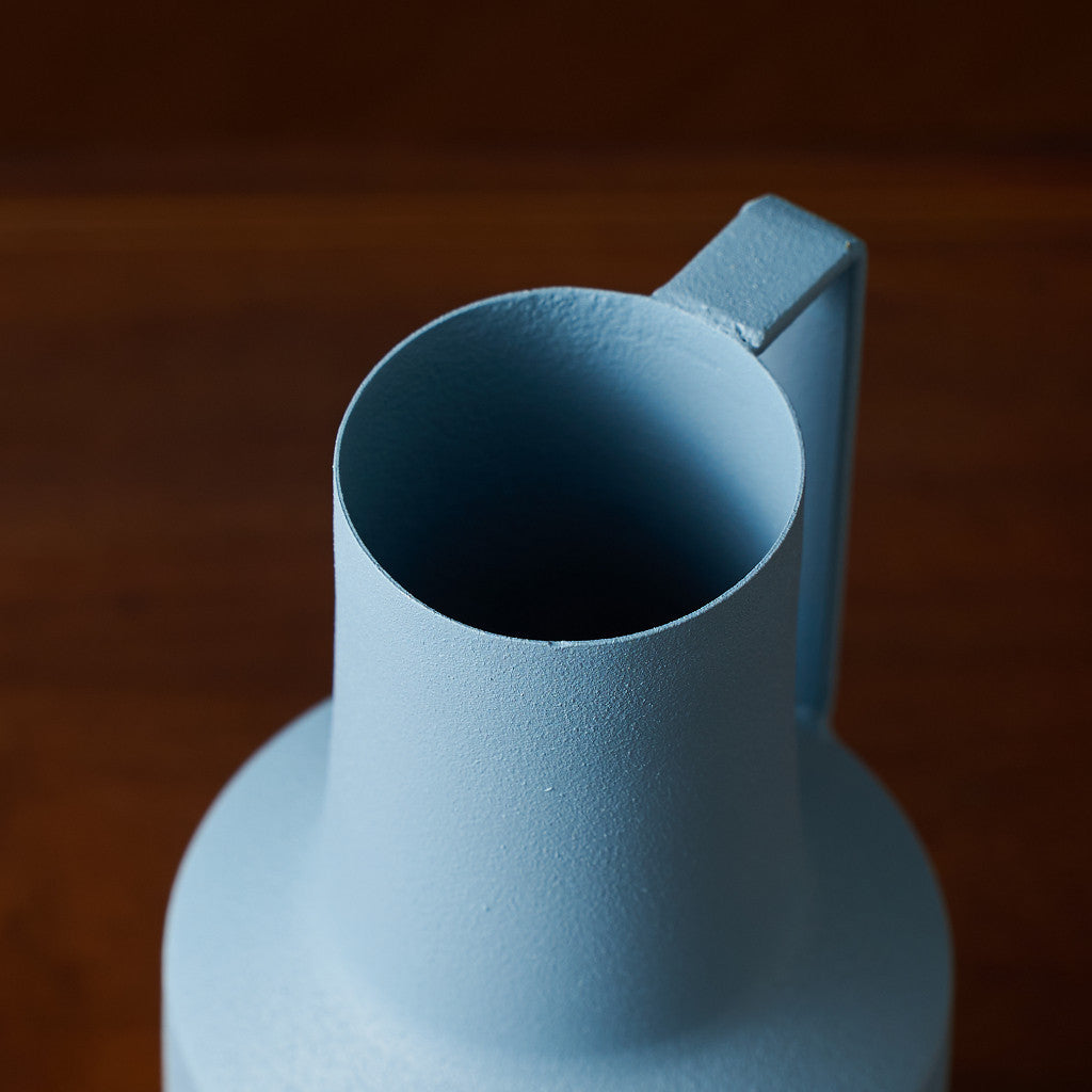 アイアンフラワーベース ニュアンスブルー