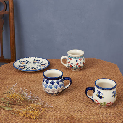 ポーリッシュポタリー マグカップ 貝がら