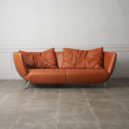 カウチソファ 総本革張り DS-102