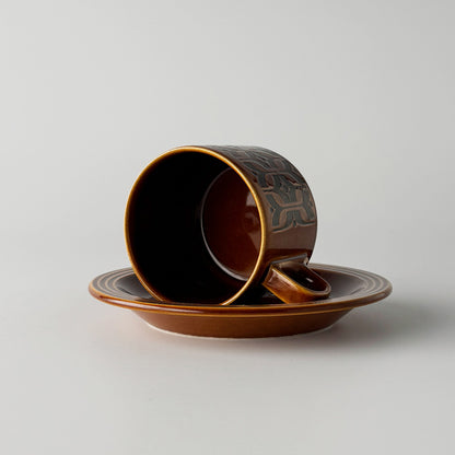 HEIRLOOM エアルーム カップ&ソーサー Autumn brown