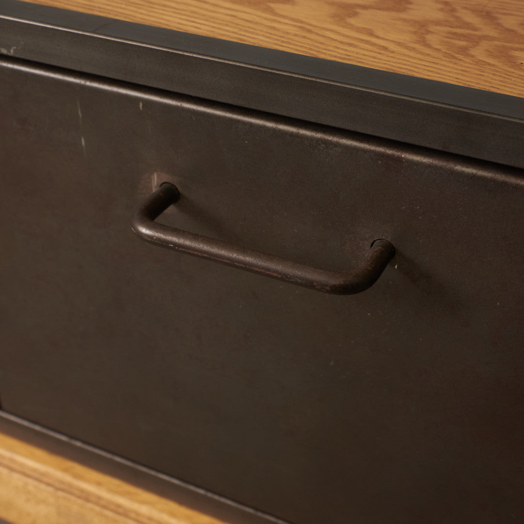 インダストリアル 金属x天然木 オープンシェルフ