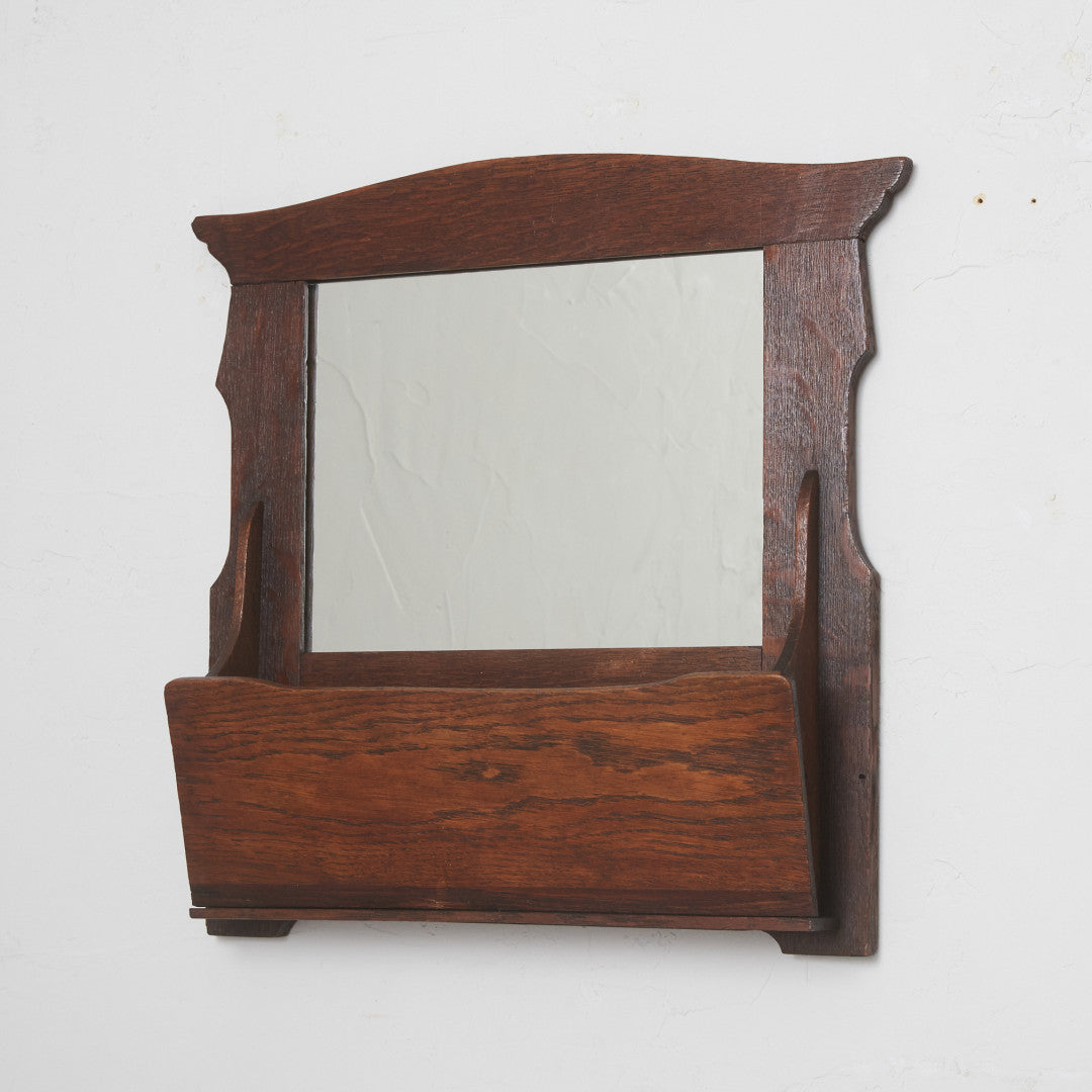 英国アンティーク アーツアンドクラフツ様式 ウォールミラー