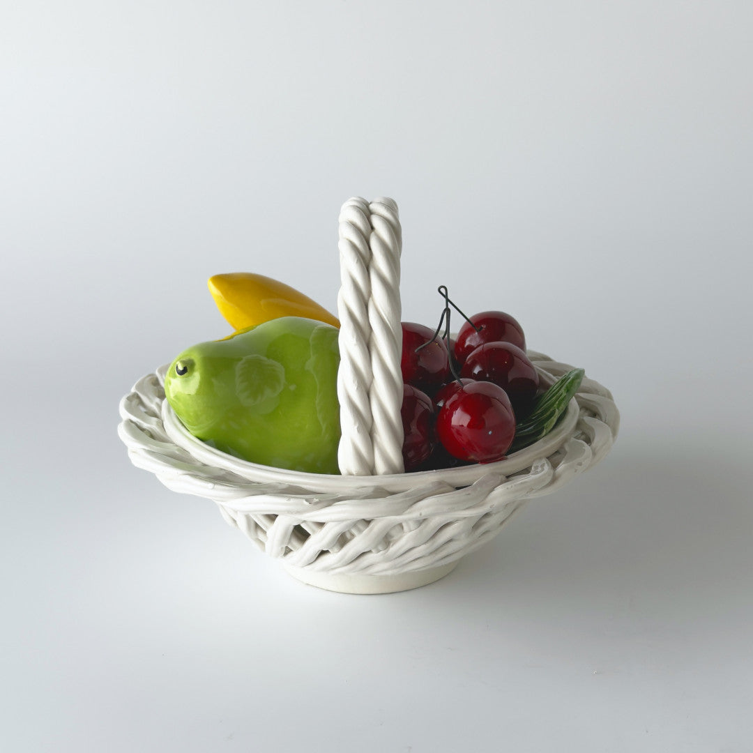 ヴィンテージ セラミック フルーツバスケット